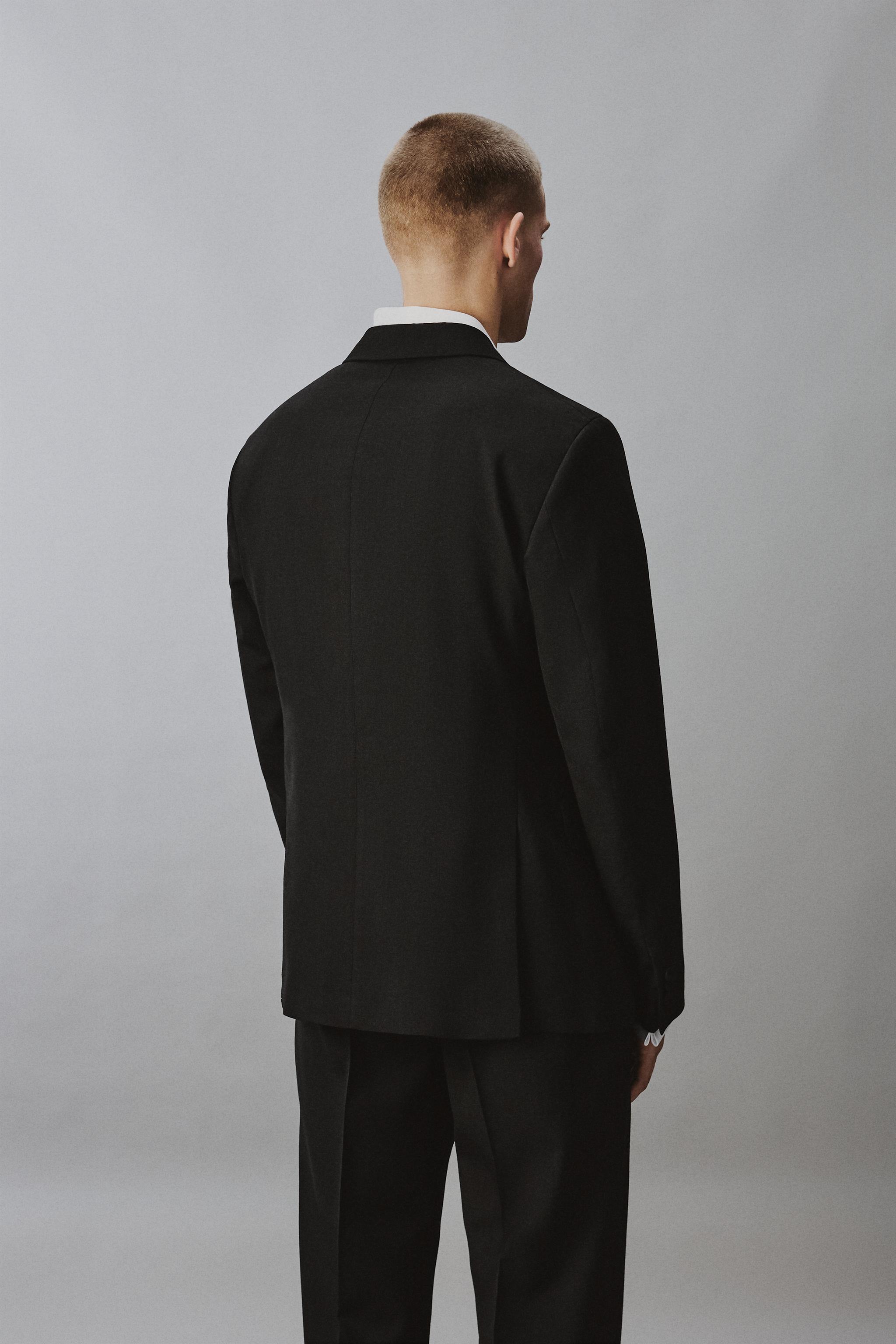 DOUBLE BREASTED TUXEDO BLAZER